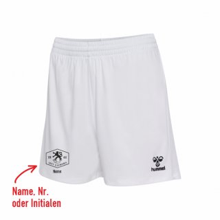MTV Gifhorn hmlESSENTIAL Poly Shorts Kids white mit Vereinslogo 164 inkl. Name oder Initialen oder Nr.
