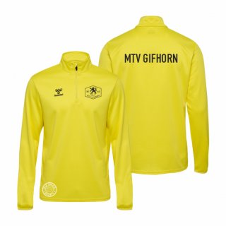 MTV Gifhorn hmlESSENTIAL Poly Half Zip Sweat Kids blazing yellow 116 ohne Zusatzaufdruck