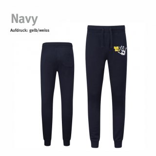 Sweatpant Handball!-Collection Men navy S gelb/weiss