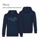 Handball!-Fashion heartbeat lady Hoodie Unisex XS Navy