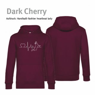 Handball!-Fashion heartbeat lady Hoodie Unisex S Dark Cherry