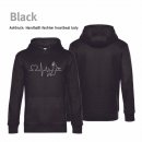 Handball!-Fashion heartbeat lady Hoodie Unisex L Black