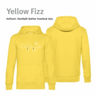 Handball!-Fashion heartbeat lady Hoodie Unisex 3XL Yellow Fizz