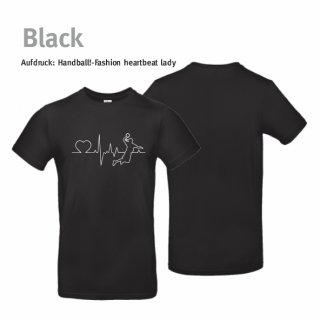 Handball!-Fashion heartbeat lady T-Shirt  Unisex XS Black