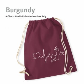 Handball!-Fashion heartbeat lady Turnbeutel