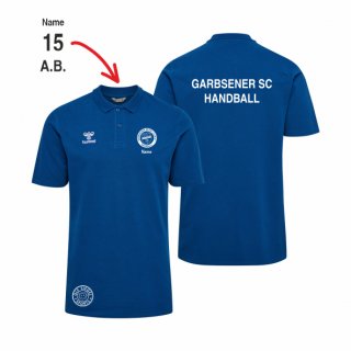 GSC HMLGO 2.0 Cotton Polo Lady true blue M inkl. Initialen oder Nr. oder Name