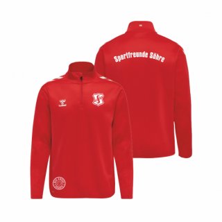 Sportfreunde Shre hmlCORE XK Poly Half Zip Sweat Lady true red