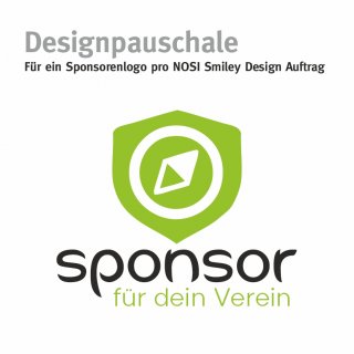Designpauschale pro Sponsorenlogo bei einem NOSI Smiley...