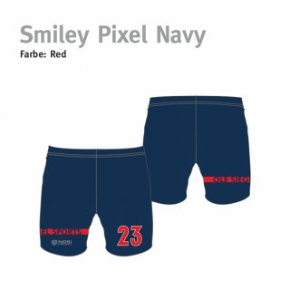 NOSI Ole Siegel Sports Smiley Pixel Navy Shorts