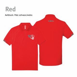 Poloshirt Handball!-Collection Unisex red