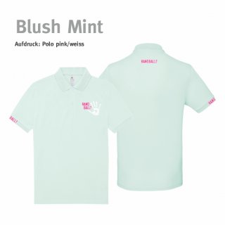 Poloshirt Handball!-Collection Unisex blush mint