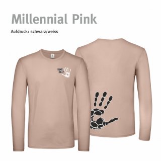 Longsleeve Shirt Handball!-Collection Unisex millennial pink