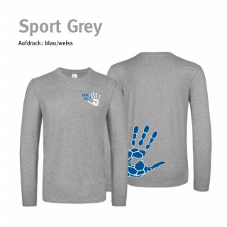 Longsleeve Shirt Handball!-Collection Unisex sport grey