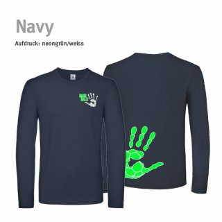 Longsleeve Shirt Handball!-Collection Unisex navy