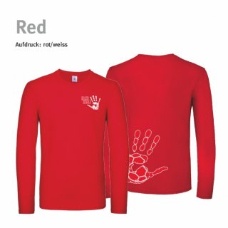 Longsleeve Shirt Handball!-Collection Unisex red