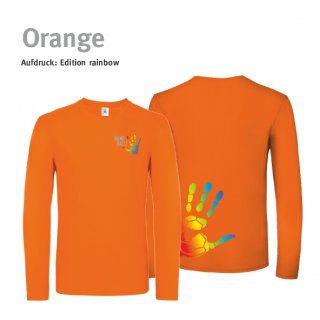 Longsleeve Shirt Handball!-Collection Unisex orange 3XL rainbow