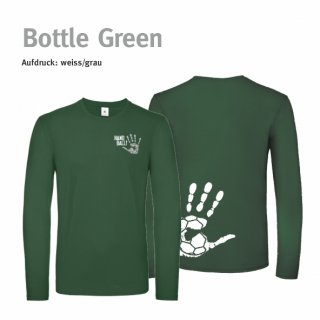 Longsleeve Shirt Handball!-Collection Unisex bottle green