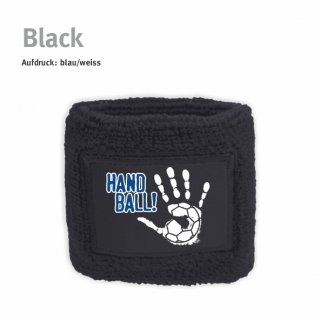 Schweiarmband Handball!-Collection black blau/weiss