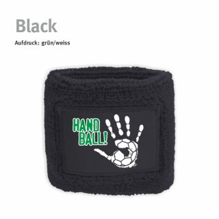 Schweiarmband Handball!-Collection black gruen/weiss