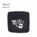 Schwei�armband Handball!-Collection black weiss