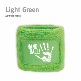 Schweiarmband Handball!-Collection light green weiss