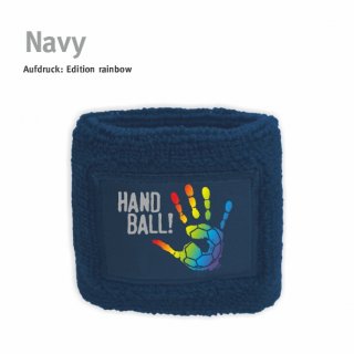Schweiarmband Handball!-Collection navy rainbow