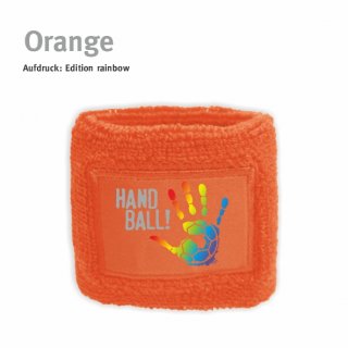 Schweiarmband Handball!-Collection orange rainbow