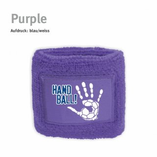 Schweiarmband Handball!-Collection purple blau/weiss