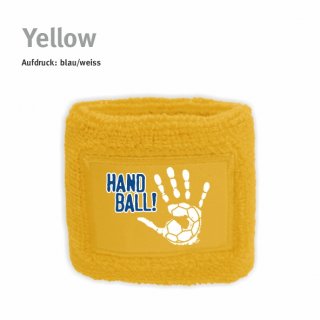 Schweiarmband Handball!-Collection yellow blau/weiss