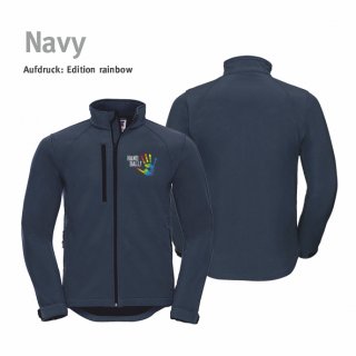 Softshelljacke Handball!-Collection Unisex navy 4XL rainbow