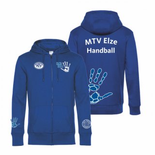 MTV Elze Handball Hoodie-Jacke Unisex royal/blau S ohne Zusatzaufdruck
