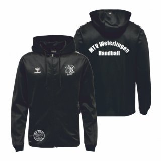 MTV Weferlingen hmlCORE XK Poly Zip Hood Sweat Kids black 164 ohne Zusatzaufdruck