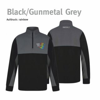 Half Zip Handball!-Collection Unisex black/gunmetal grey 3XL rainbow