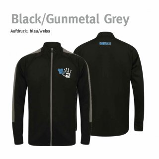 Trainingsjacke Handball!-Collection Unisex black/gunmetal grey XXS blau/weiss