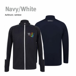 Trainingsjacke Handball!-Collection Unisex navy/white 5XL rainbow