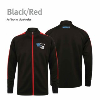 Trainingsjacke Handball!-Collection Unisex black/red XXS blau/weiss