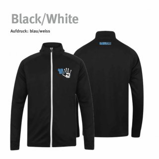 Trainingsjacke Handball!-Collection Unisex black/white XXS blau/weiss