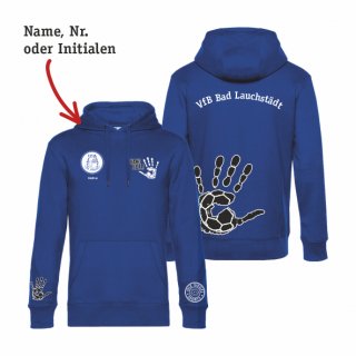 VfB Bad Lauchstdt Basic Hoodie Unisex royal 4XL inkl. Initialen oder Nr. oder Name