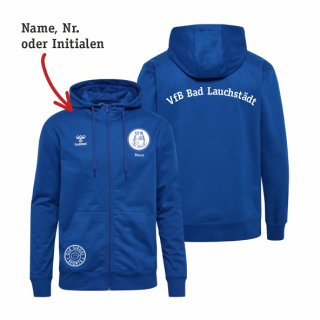 VfB Bad Lauchstdt HMLGO 2.0 Cotton Zip Hoodie Kids true blue 164 inkl. Name oder Initialen oder Nr.