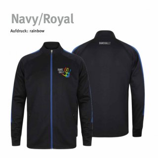 Trainingsjacke Handball!-Collection Unisex navy/royal 5XL rainbow
