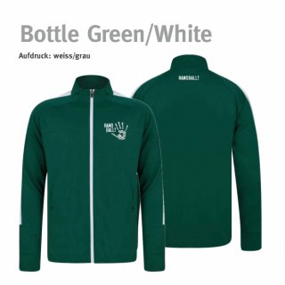 Trainingsjacke Handball!-Collection Unisex bottle green/white