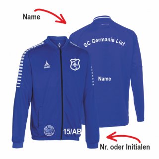 SC Germania List Select Argentina Polyester Zip-Jacke Kids blau/wei 14 Jahre inkl. Initialen oder Nr. oder Name