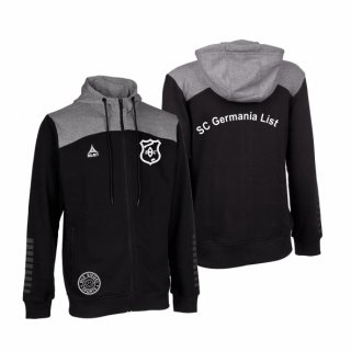 SC Germania List Select Oxford Kapuzen Sweatjacke Unisex schwarz/grau L ohne Zusatzaufdruck