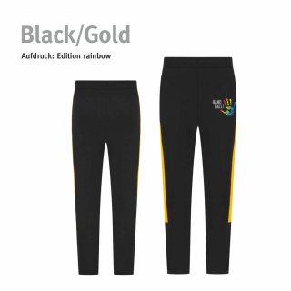 Trainingshose Handball!-Collection Unisex black/gold 5XL rainbow
