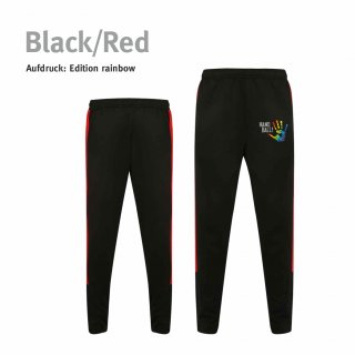 Trainingshose Handball!-Collection Kids black/red 13 (164) rainbow