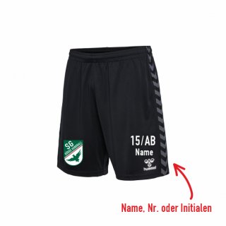 SG Brde HMLAuthentic PL Shorts Unisex black mit Vereinslogo S inkl. Initialen oder Nr. oder Name