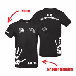 SG VfL Wittingen/St�cken Kids HB T-Shirt schwarz 152/158 inkl. Initialen oder Nr. oder Name