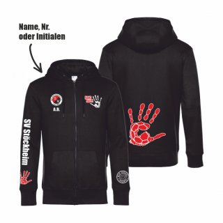 SV Stckheim Basic Sweatjacke Kids jet black 9/11 (ca. 134/146) inkl. Initialen oder Nr. oder Name