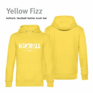 Handball!-Fashion brush dad Hoodie Unisex 3XL Yellow Fizz