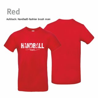 Handball!-Fashion brush mom T-Shirt  Unisex M Red